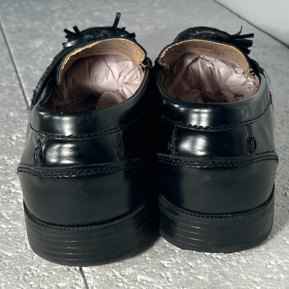 Chaps Ralph Lauren Men SZ11 Black leather tassel loafers Old Money Preppy Career main image 4